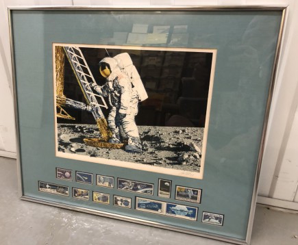 Apollo First Man Postcard Frame from Winco